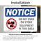 Signmission Do Not Park Or Store Sign, Vinyl Decal, 10in W x 7in L, 2PK OS-2PACK-NS-D-710-L-15472 - alternate 2